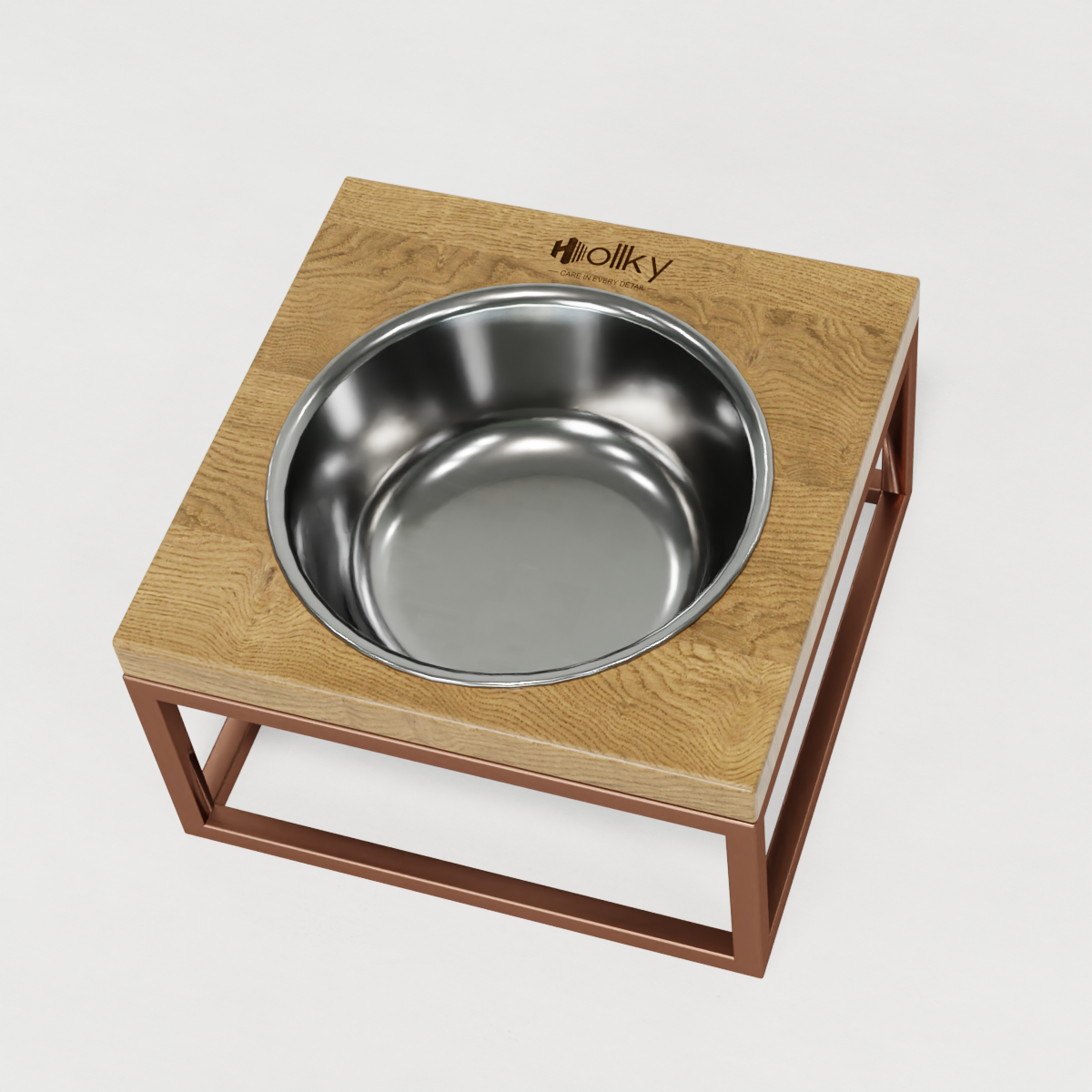Миска на подставке для кошек и средних собак Hollky Base Solo M 0,8 л (M-212110-GLNT) - фото 6 Миска на подставке для кошек и средних собак Hollky Base Solo M 0,8 л (M-212110-GLNT) - фото 6