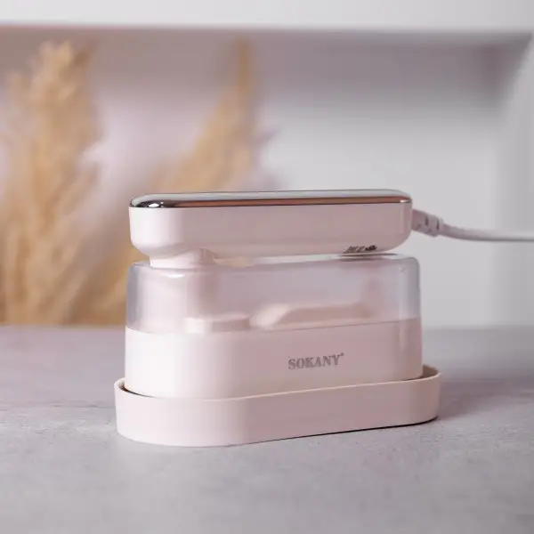 Утюг дорожный Sokany SK-11045 с керамической подошвой и резервуаром на 170 мл на 1200 Вт Белый (147-107- SK-11045 ) - фото 4