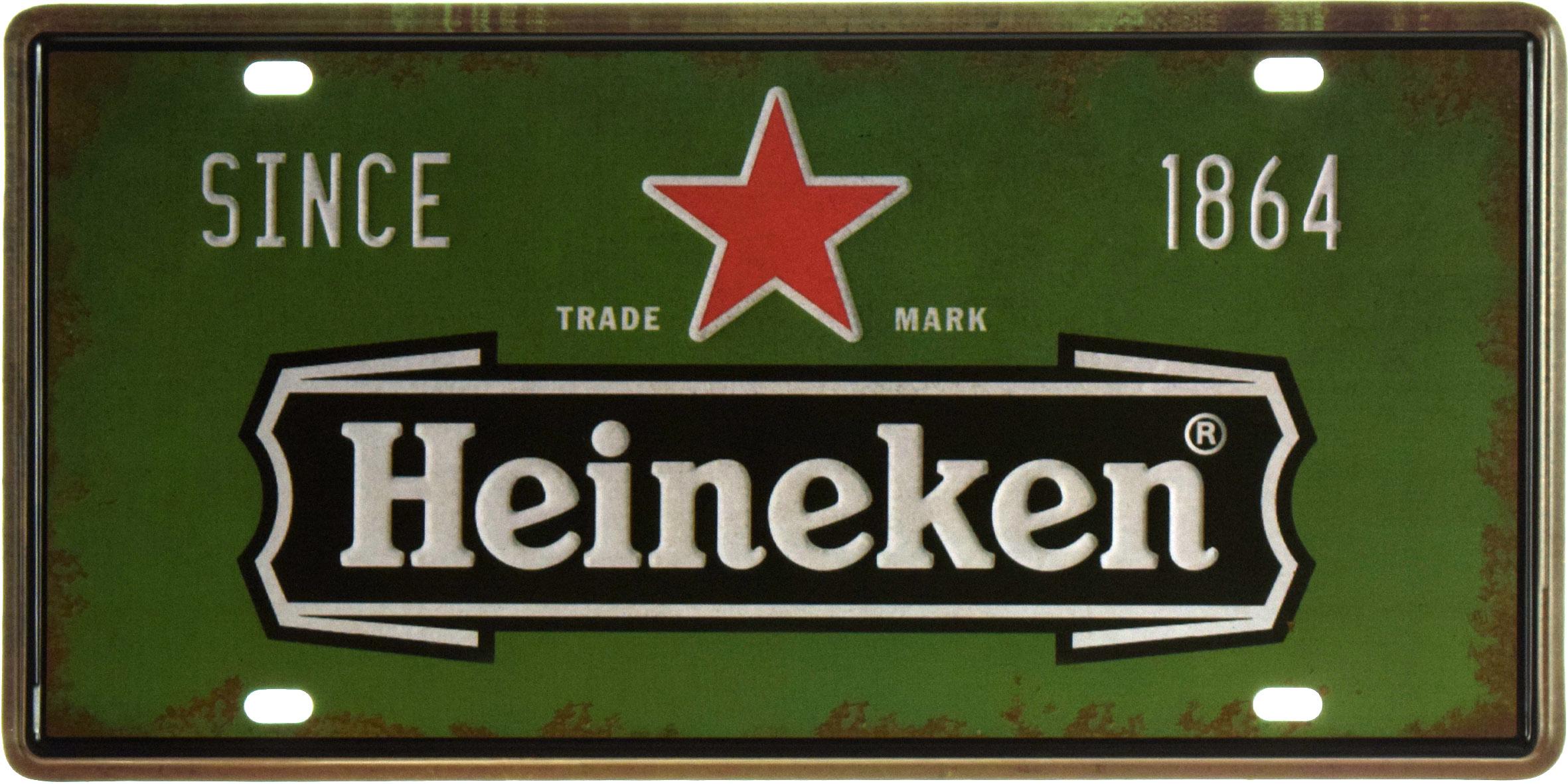 Табличка металлическая Heineken Since 1864 15x30 см Табличка металлическая Heineken Since 1864 15x30 см