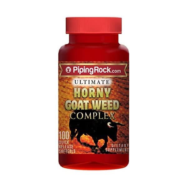 Сорняк рогатый козий орняк Piping Rock Ultimate Horny Goat Weed Complex 100 Vegetarian Capsules
