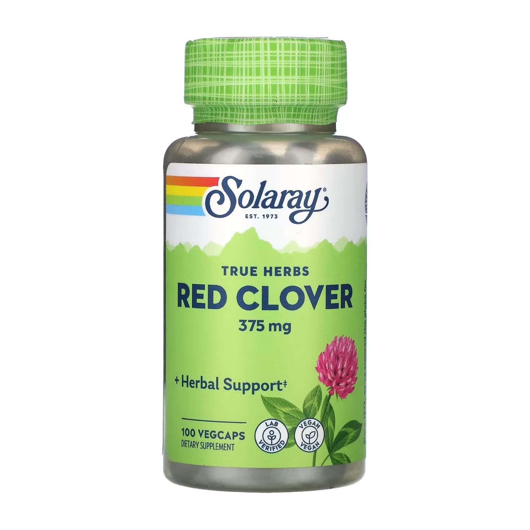 Натуральная добавка Red Clover Blossom 375 mg 100 vcaps (2023-10-3207)
