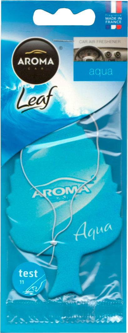 Ароматизатор для авто Aroma Car Leaf Aqua на зеркало (251/92087)
