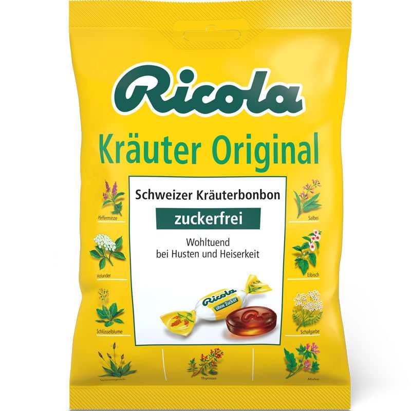 Леденцы Ricola Швейцарские травы Kräuter 75 г PD27 (P-6910806230665)