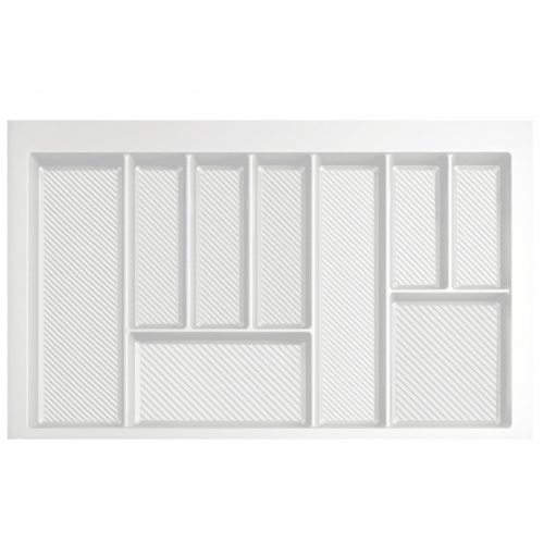 Лоток кухонный Rejs 800 мм для столовых приборов 490x750x55 мм Белый матовый (714995)