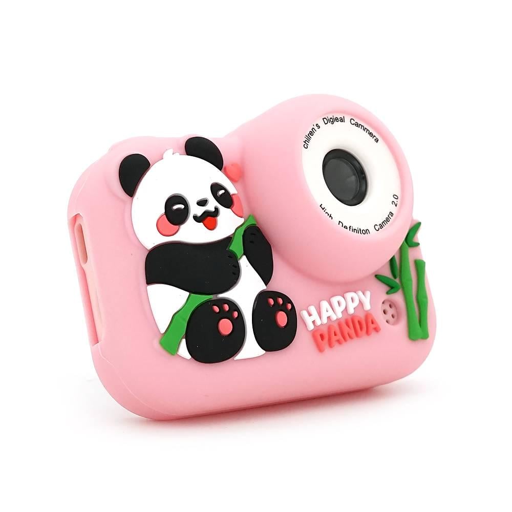 Фотоапарат дитячий M03 Панда 2 камери екран IPS 2'' Type-C Pink (27146)