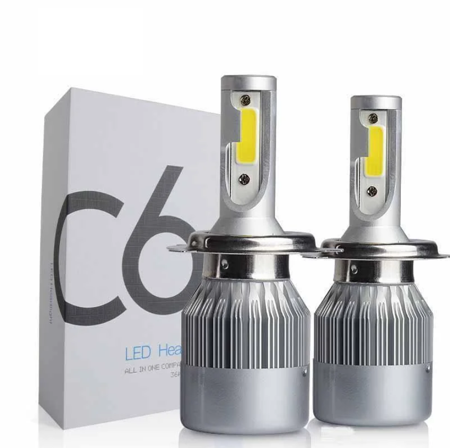 Комплект LED ламп C6 HeadLight H7 12v COB