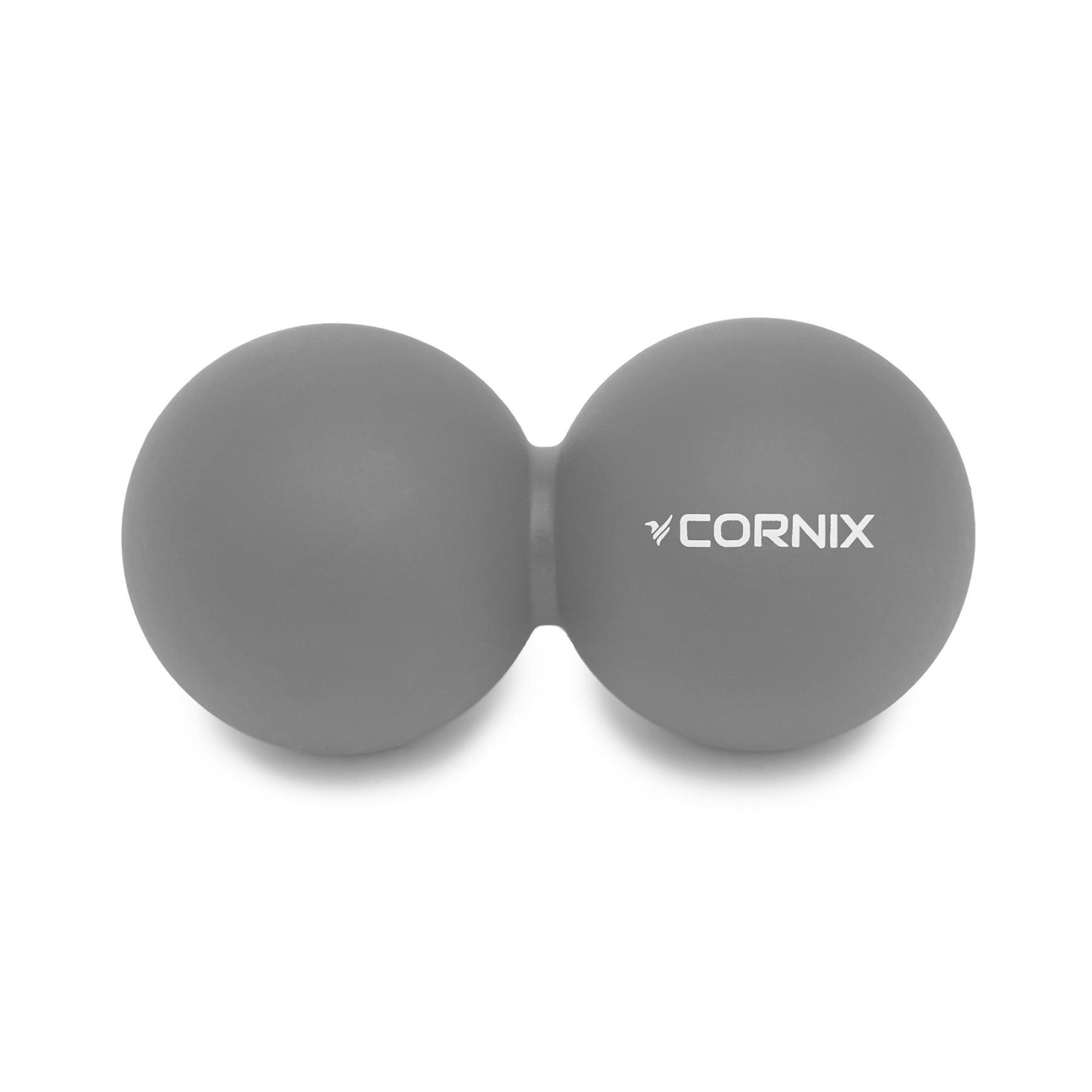 Массажный мяч двойной Cornix Lacrosse DuoBall XR-0115 Grey (39255)