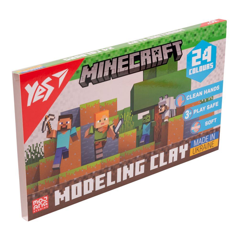Пластилін YES Minecraft 24 кол. 480 г (540682)