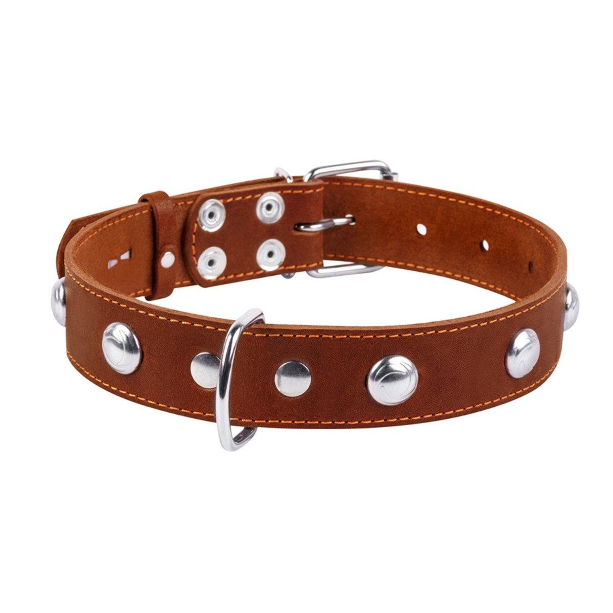 Ошейник Collar одинарный 35 мм 48-63 см Коричневый