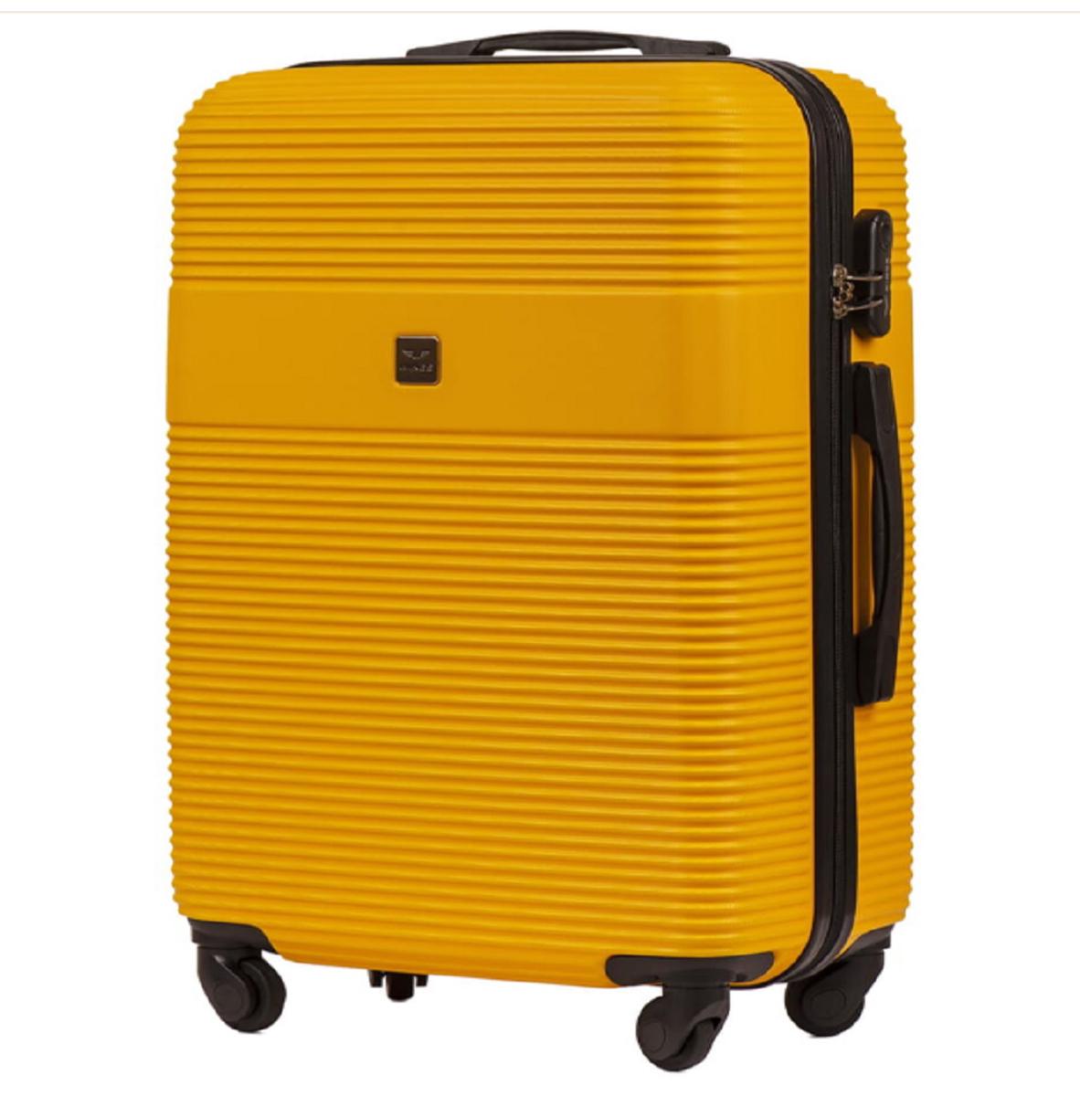 Чемодан Wings 5398 маленький пластиковый Желтый (Wp00571)