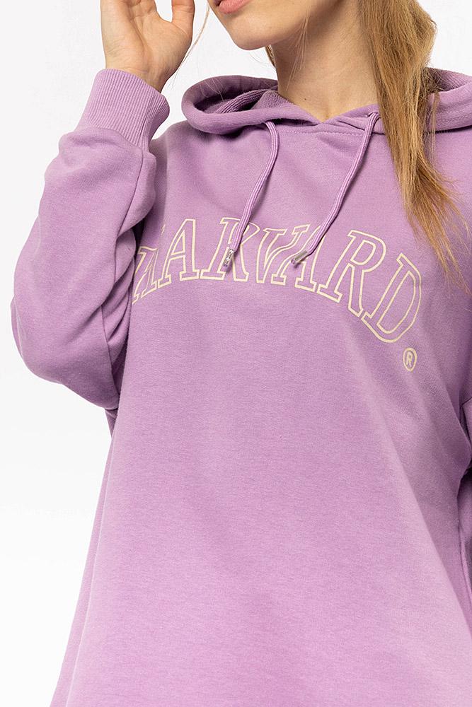 Худи женское ЦБ-00199144 р. 46 Сиреневый (SKT000865245) - фото 2