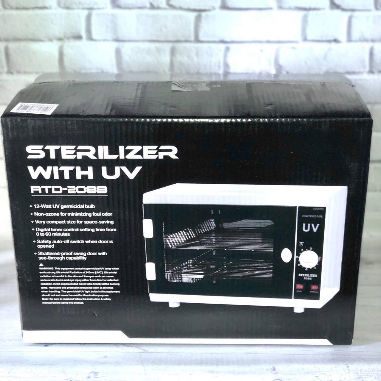 Стерилизатор ультрафиолетовый с таймером Белый (RTD-208B) - фото 4 Стерилизатор ультрафиолетовый с таймером Белый (RTD-208B) - фото 4