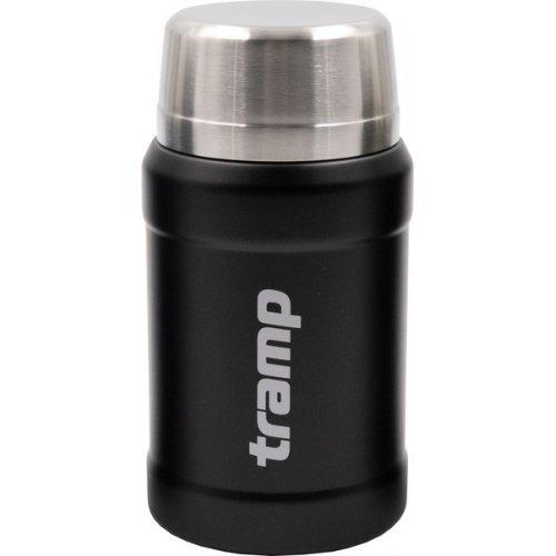 Термос Tramp з широким горлом 800 мл в чохлі, Чорний - фото 1 Термос Tramp з широким горлом 800 мл в чохлі, Чорний - фото 1