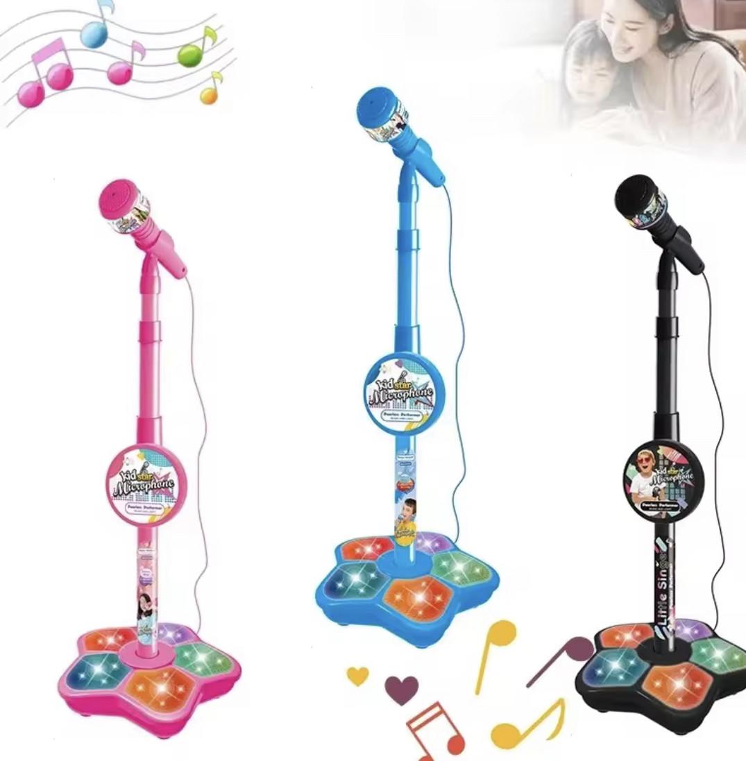 Микрофон детский на стойке 100 см для пения (2677473694) - фото 2 Микрофон детский на стойке 100 см для пения (2677473694) - фото 2