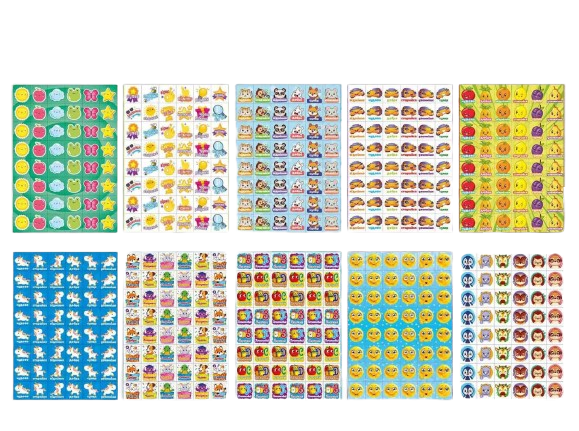 Набір мотиваційних наліпок-оцінок А5 20 арк. 920 наліпок (0520)