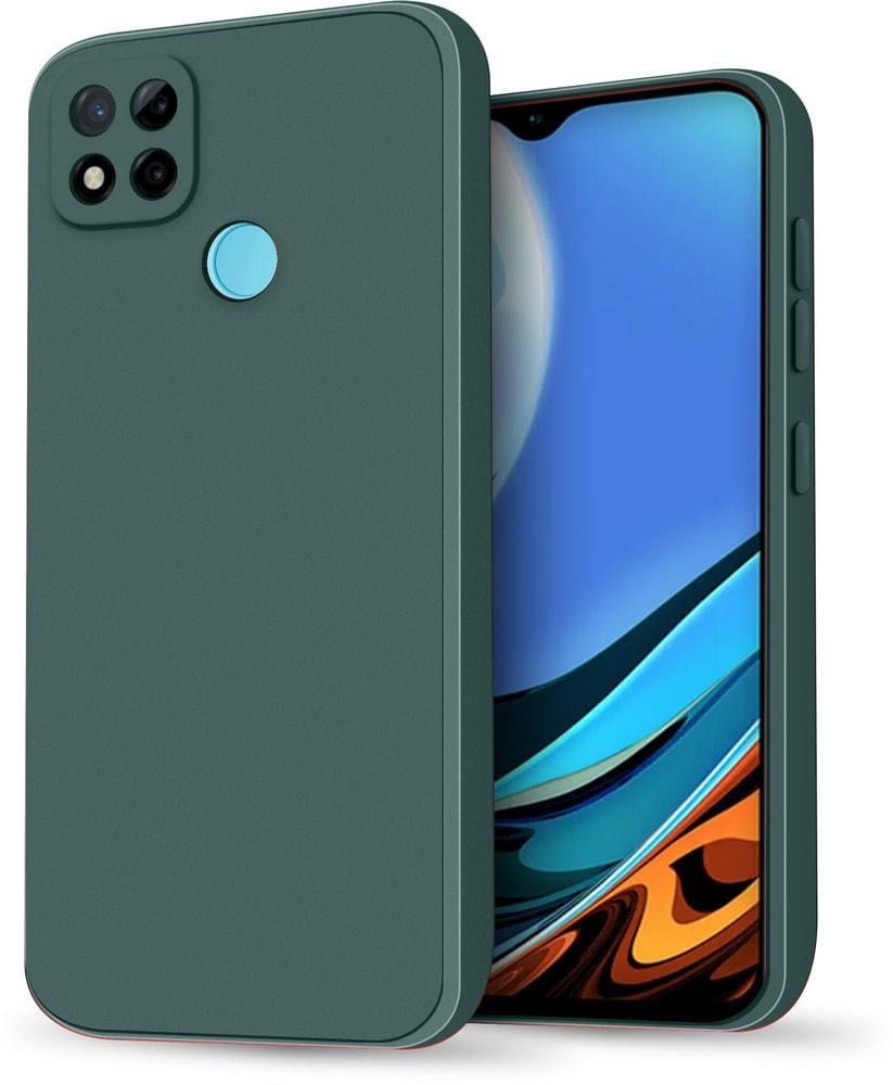Силиконовый чехол HardCorner Xiaomi Redmi 9C (с микрофиброй) Green (34844-08)