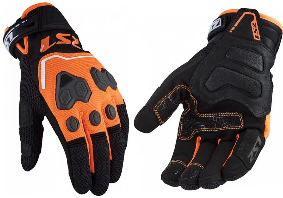 Мотоперчатки LS2 Vega Man Gloves M Black/Orange (24014)