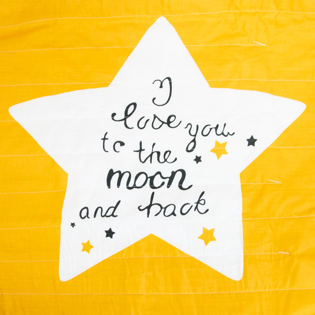 Электропростынь Трио-СамеТо 02101 150x80 см Оранжевый с белыми звездами (1009563-Other) - фото 3