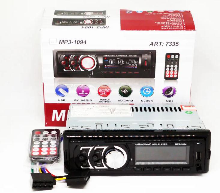 Автомагнітола 1DIN 1094BT Bluetooth/MP3/FM/USB/microSD/AUX (17502) - фото 5