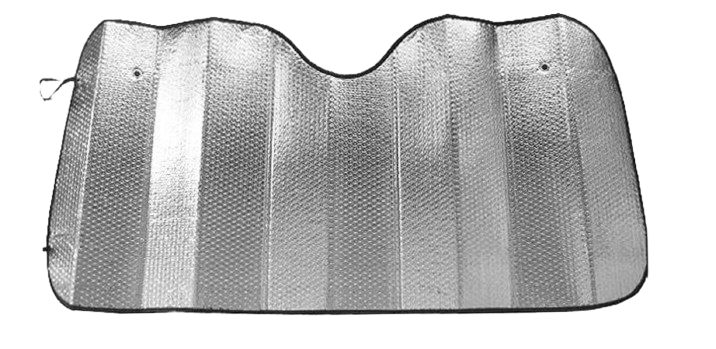 Шторка солнцезащитная на лобовое стекло AVA 130х60 см Silver (440583407)