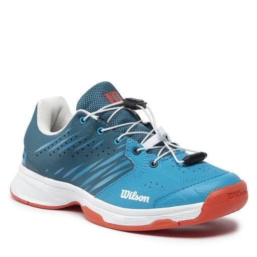 Кроссовки детские Wilson KAOS JR 2.0 QL р.37,5 Сине-Коралловый (WRS329110)