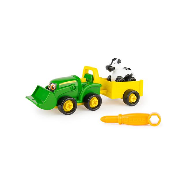 Игровой набор-конструктор John Deere Kids Трактор с ковшом и прицепом (47209)