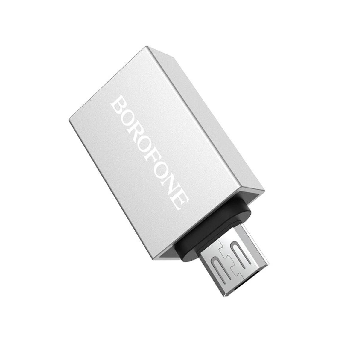 Адаптер Borofone BV2 USB-A to Micro-USB (10504001)