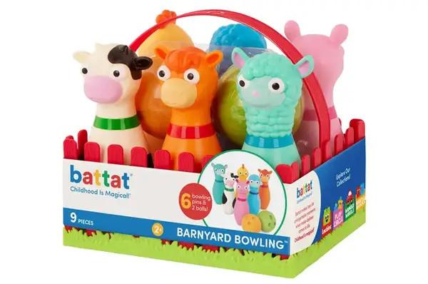 Ігровий набір для боулінгу Kiddi Smart Весела ферма BT1802Z Battat Ігровий набір для боулінгу Kiddi Smart Весела ферма BT1802Z Battat