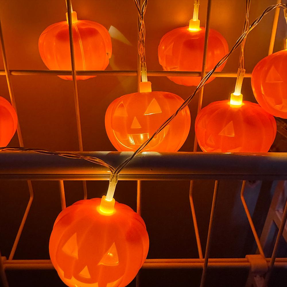 Гірлянда на Хелловін Гарбузи 150 см 10 led 55 мм Помаранчевий (61126) - фото 6