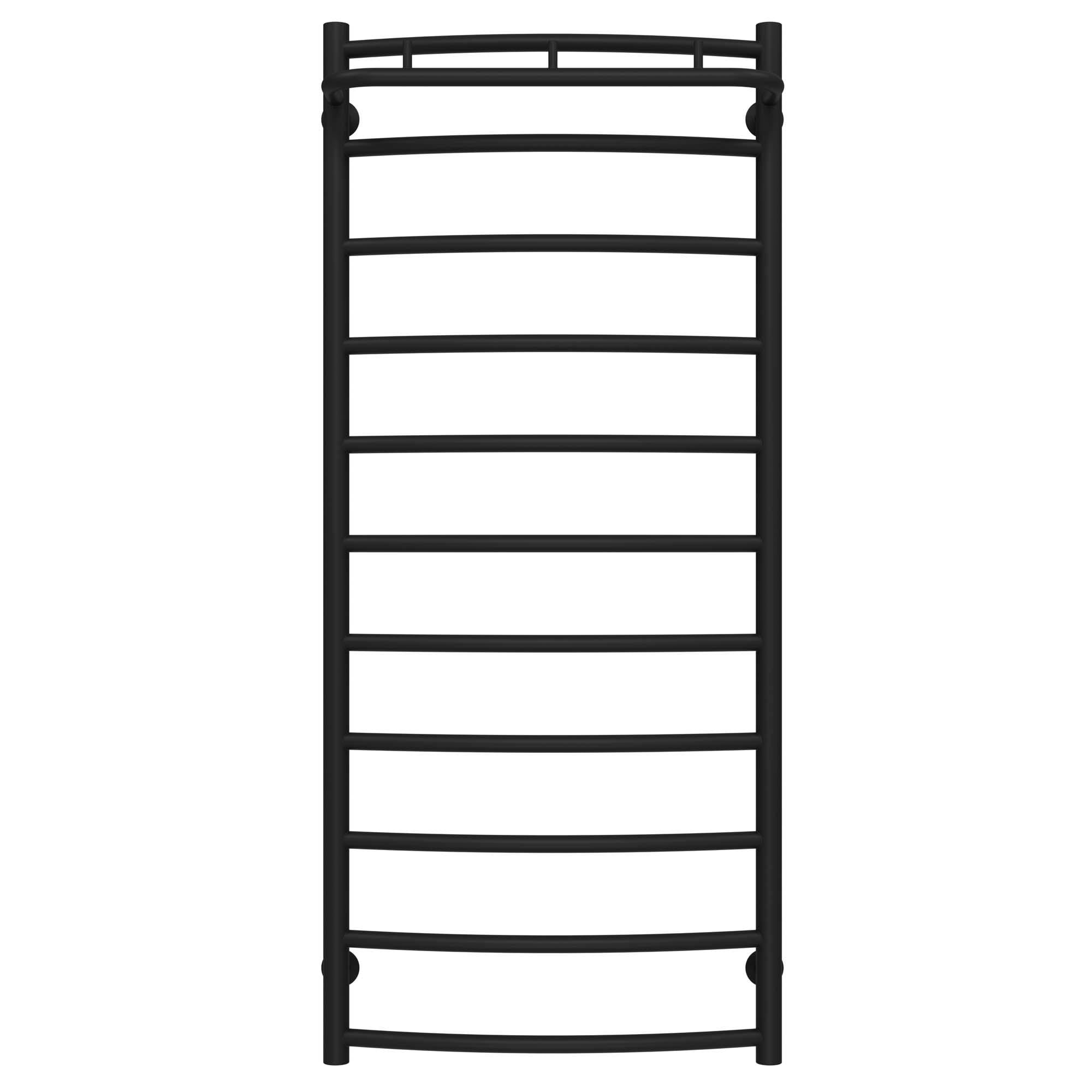 Полотенцесушитель водяной Deffi Классик N П11 нижнее подключение нержавеющая сталь 500х1200 мм Черный (C.KN.120.50.11.B.A)