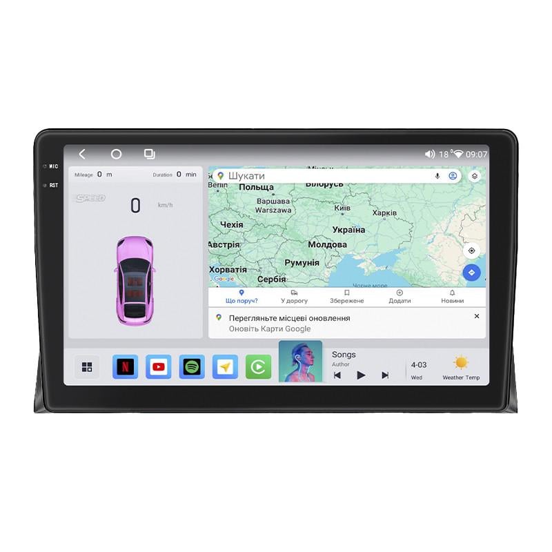 Автомагнитола Lesko для Volkswagen Multivan T5 Рестайлинг 2009-2015 4/64 QLED CarPlay 4G Wi-Fi GPS Prime 9" (22391519)