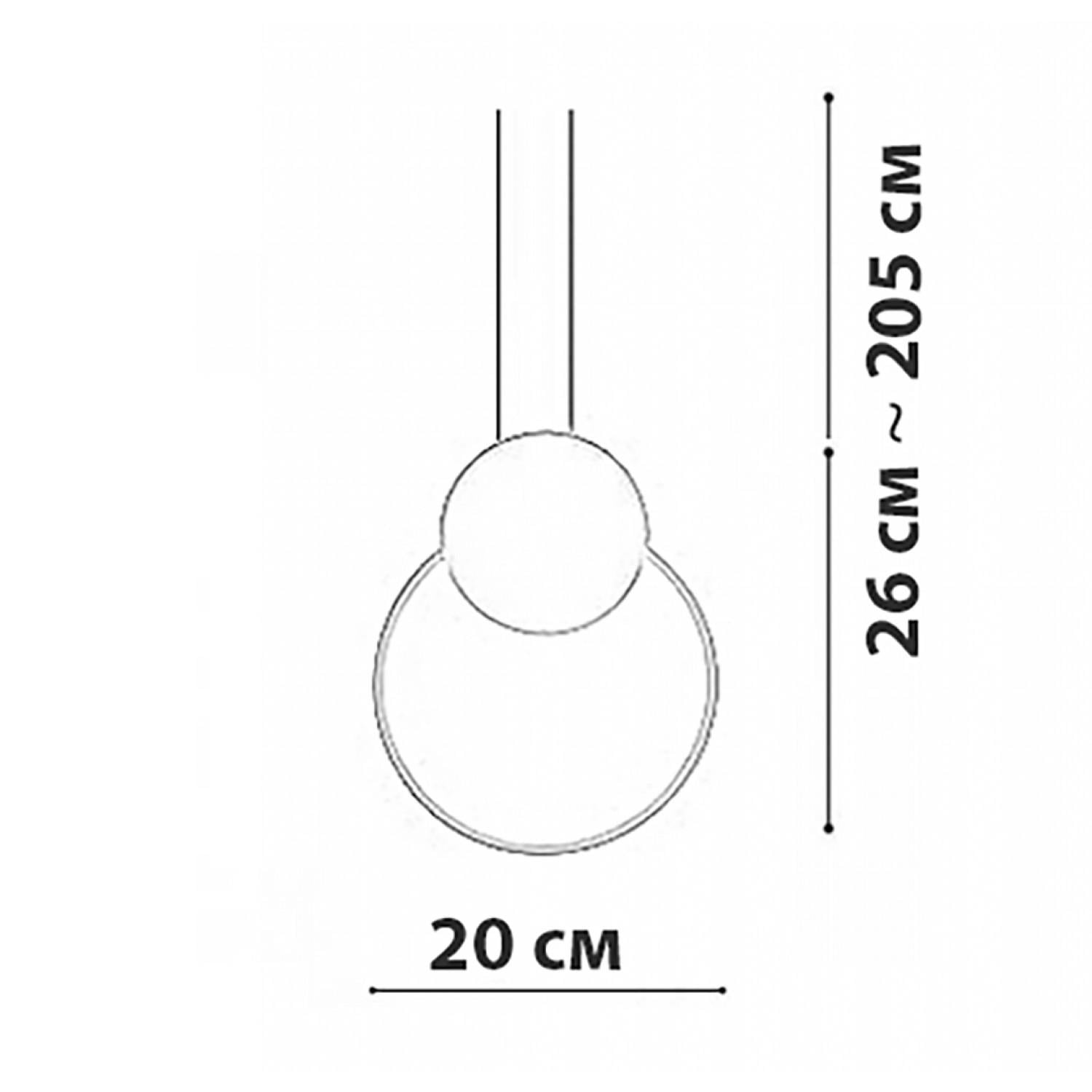 Подвесний светильник Friendlylight Curly PD B FL3068 - фото 4