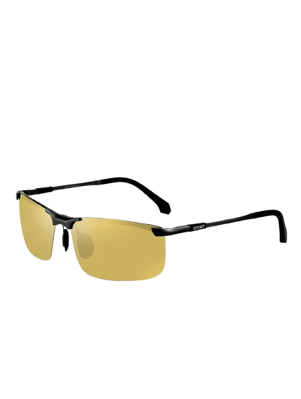 Солнцезащитные очки поляризованные/фотохромные Caponi BSYS8066 Oculos Yellow/Driving Men Grey (35557)