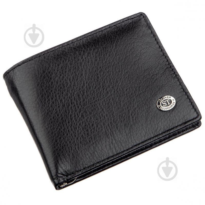 Компактный мужской кошелек ST Leather 18837 Черный Компактный мужской кошелек ST Leather 18837 Черный