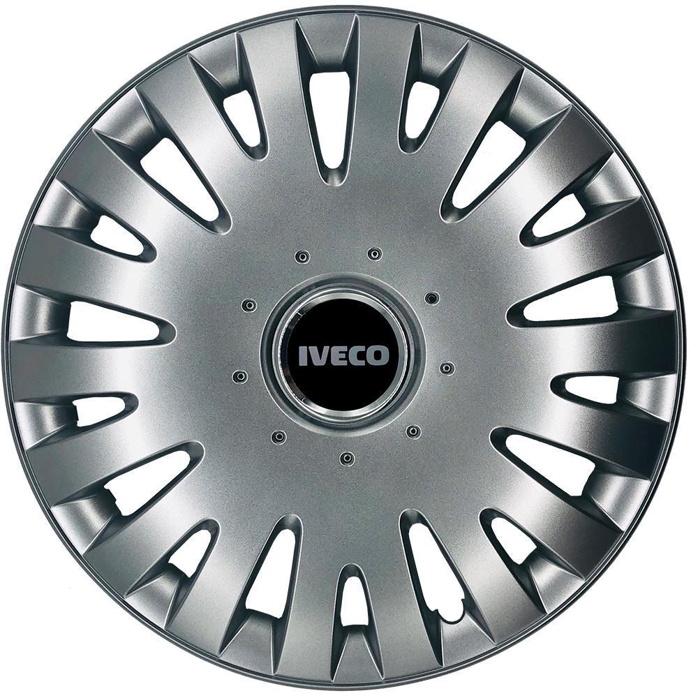 Колпаки SJS 403 с логотипом Iveco R16 4 шт. Серебристый (2789080244)