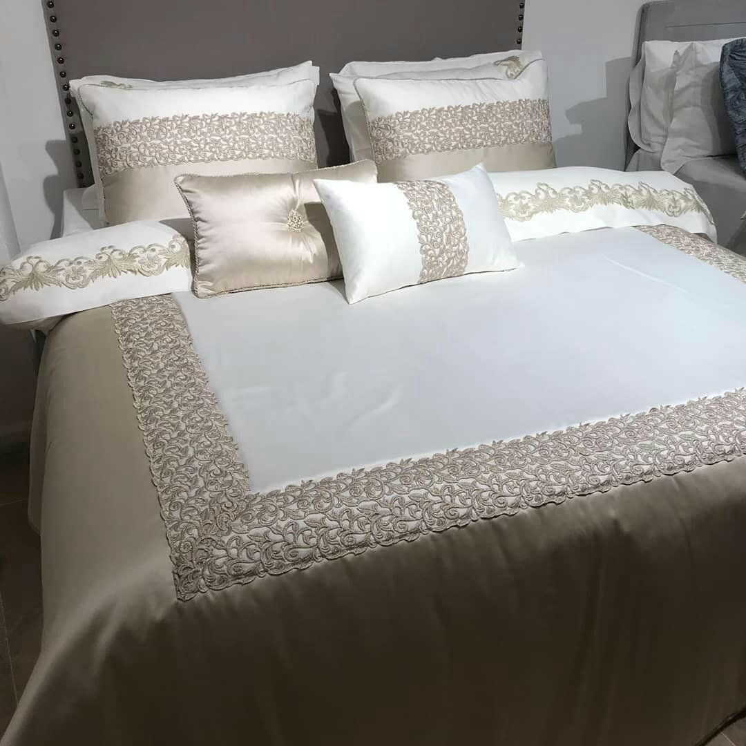 Покривало з наволочками Pepper Home Елітне 270x260 Glory Cream/Beige (07PH07270270N07) - фото 3