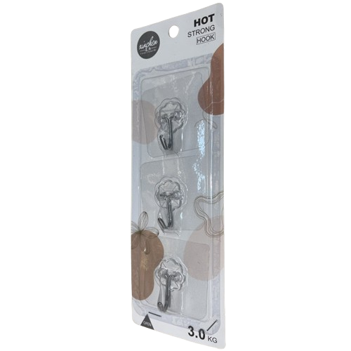 Крючки декоративные R89263 самоклеящиеся 3 шт. (13827387)