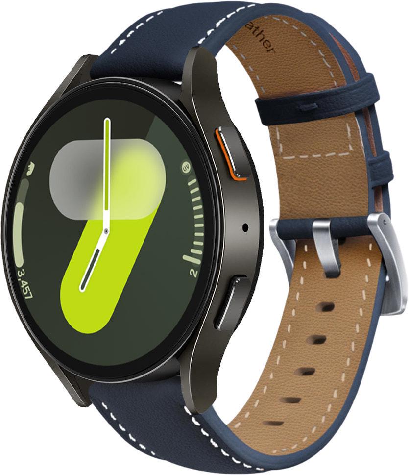 Ремешок кожаный Folsa для Galaxy Watch 7 Dark Blue (37465-5D) Ремешок кожаный Folsa для Galaxy Watch 7 Dark Blue (37465-5D)