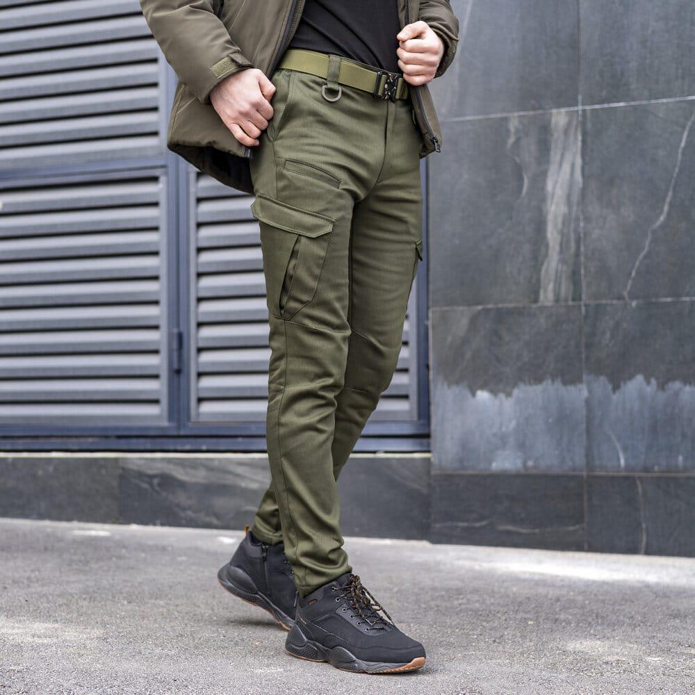 Штани-карго Pobedov trousers Tactical ЗИМА S Хакі (PNcr1 424Skh) - фото 3