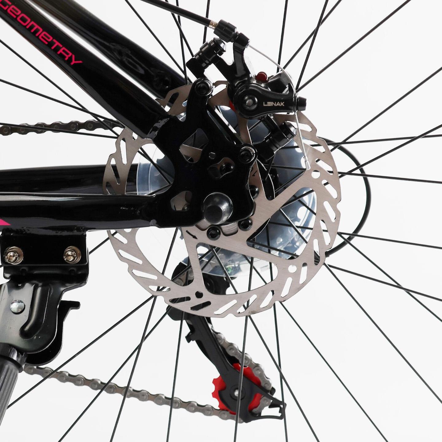 Велосипед гірський Corso Amber 27,5" рама 15" Чорно-рожевий - фото 7