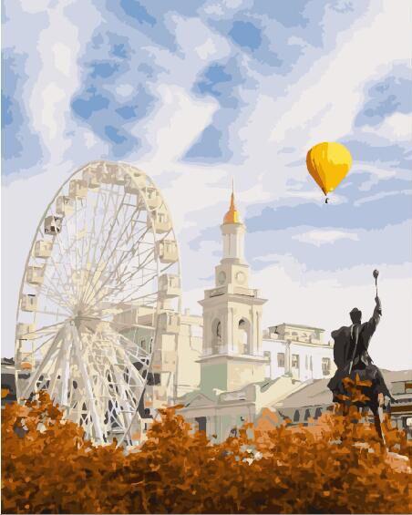 Картина по номерам Brushme Киев Контрактовая площадь (GX29291) Картина по номерам Brushme Киев Контрактовая площадь (GX29291)