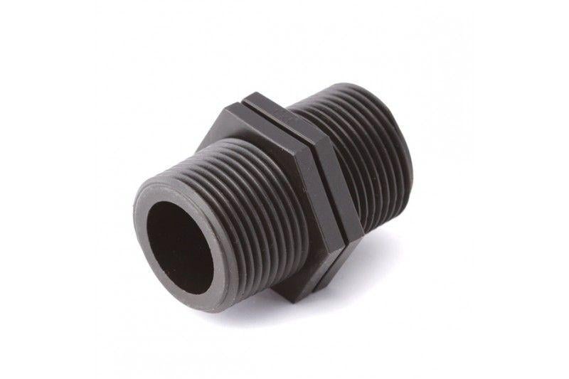 Ниппель PolivOpt 3/4"x3/4" HН Черный (7218)