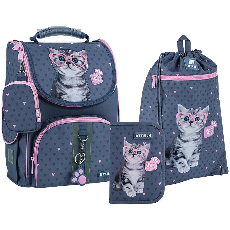 Школьный набор KITE Education Studio Pets SET_SP25-501S рюкзак/пенал/сумка
