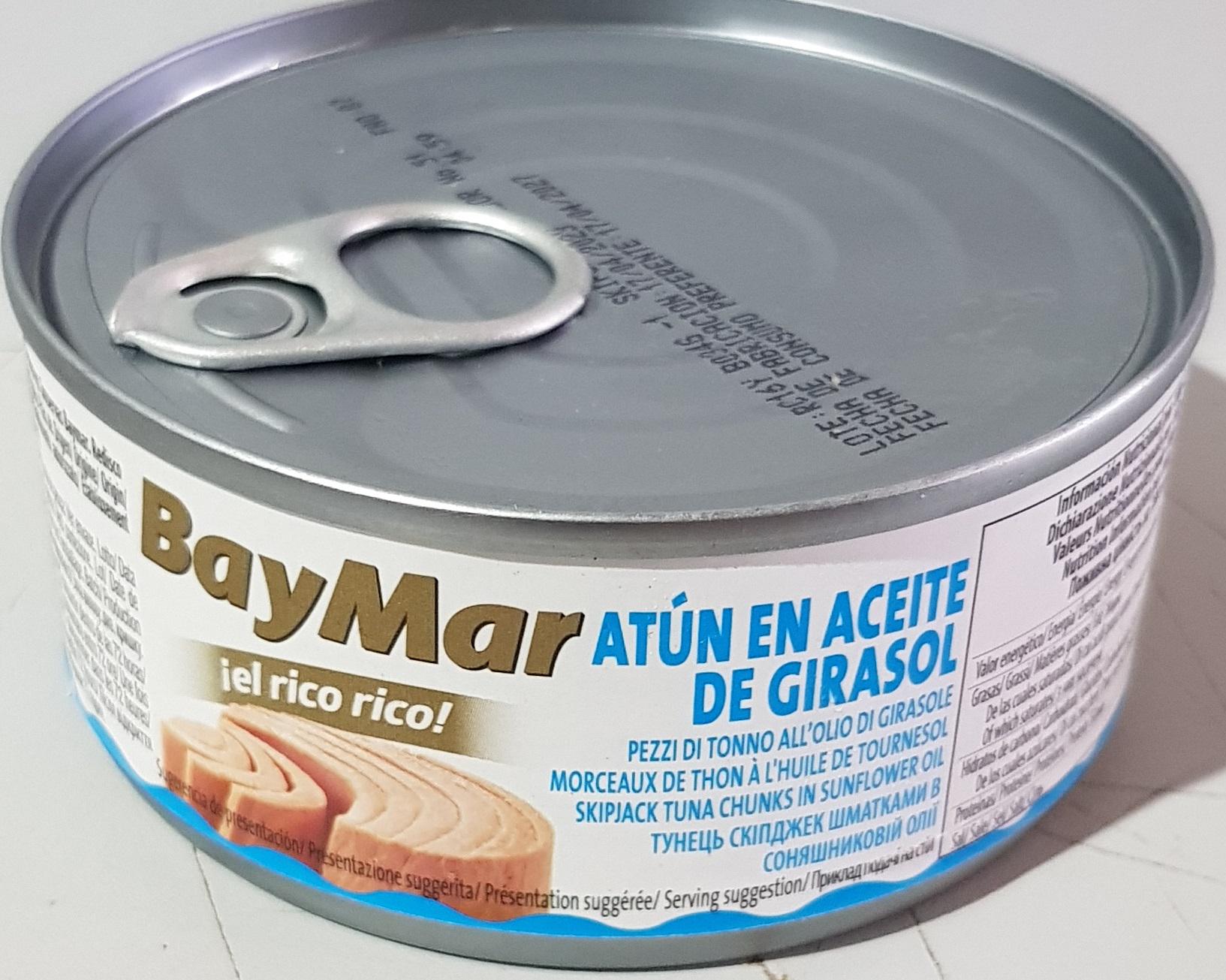 Тунець BayMar цілий в соняшниковій олії 160 г (12970261)