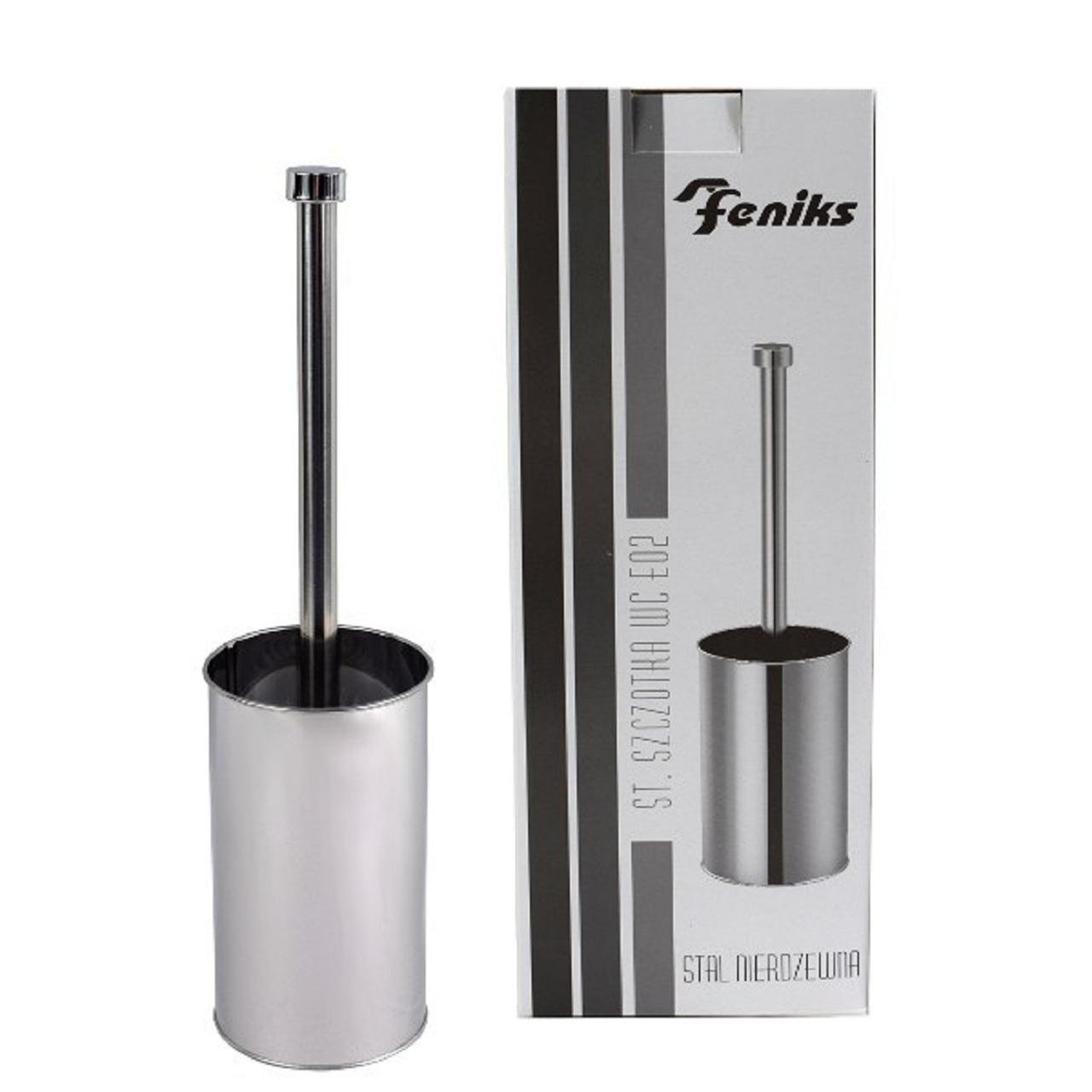 Йоржик для унітазу Feniks WC ЕО2 з відкритим верхом нержавіюча сталь (00135) - фото 3 Йоржик для унітазу Feniks WC ЕО2 з відкритим верхом нержавіюча сталь (00135) - фото 3