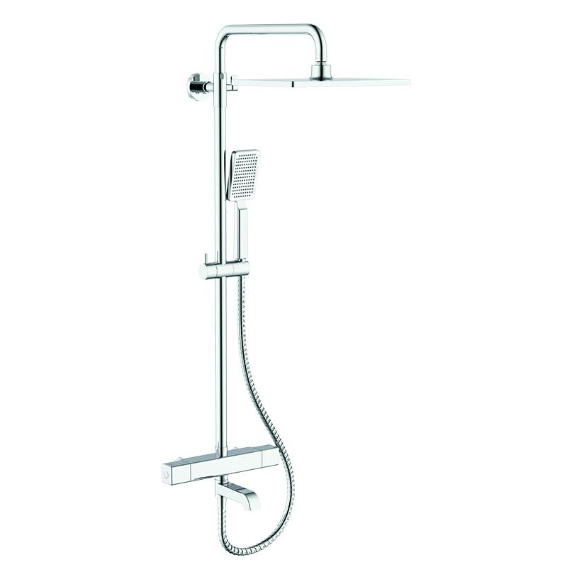 Душевая колонна с термостатическим смесителем KOER KB-57011-01 Хром (KR4724)