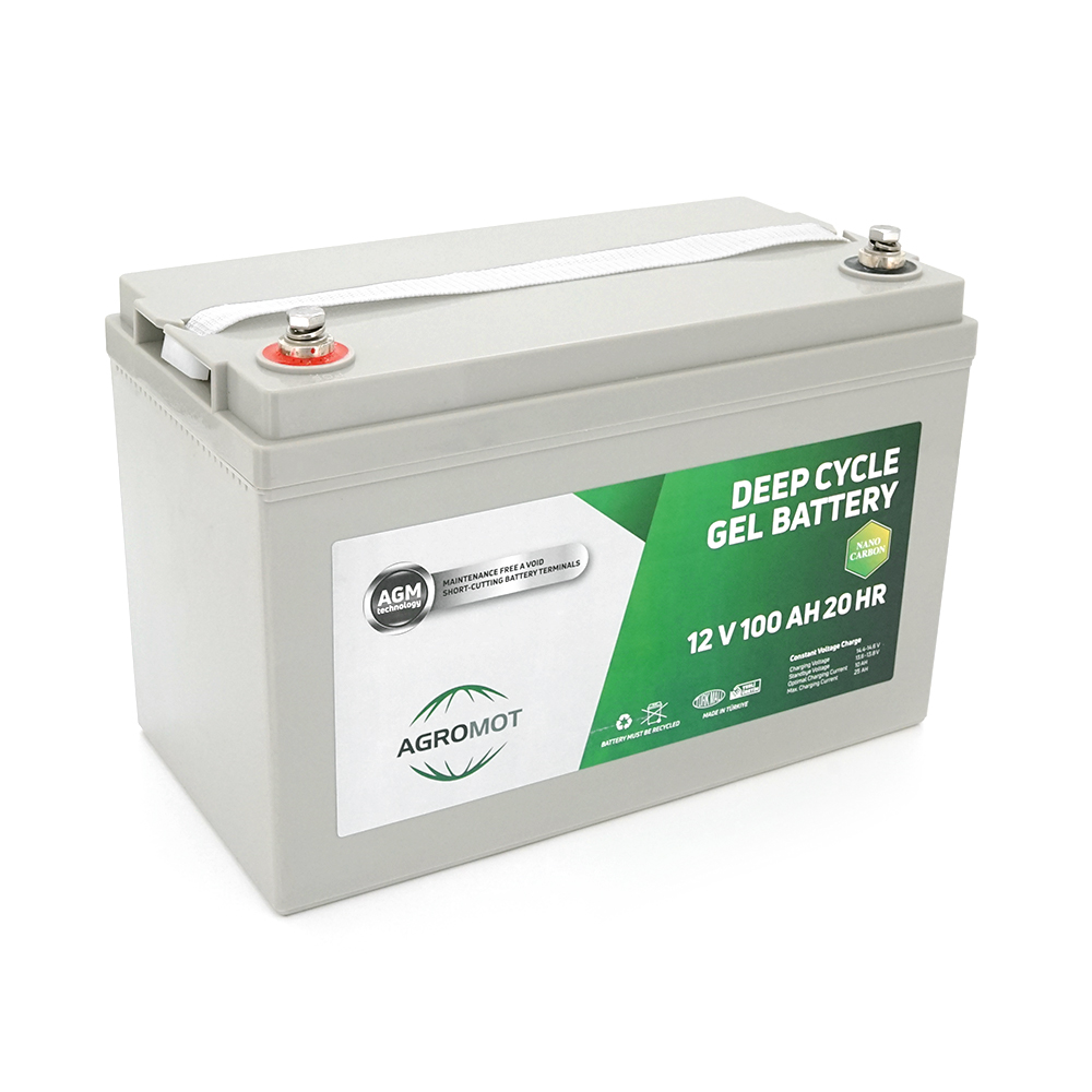 Аккумулятор гелевой AGROMOT GEL 12V 100 Ah 31 кг Серый (26439650)