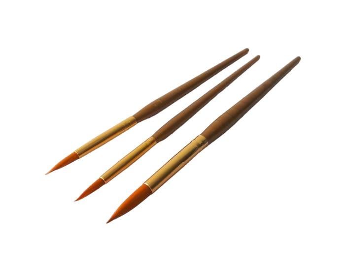 Набір кондитерських пензликів для розпису пряників 3 шт. L 19 см (728375165)