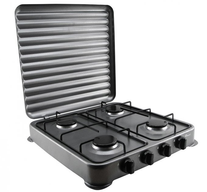 Плита газовая настольная Domotec 6604MS на четыре конфорки с крышкой Grey (59739b42) Плита газовая настольная Domotec 6604MS на четыре конфорки с крышкой Grey (59739b42)