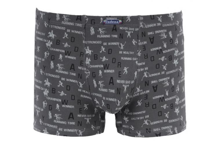Мужские боксеры стрейчевые INDENA Юниор S р. 38-40 2 шт. Темно-серый (21201)